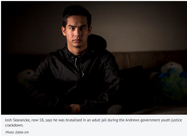 Boy abused, mistreated in adult jail as part of Andrews government crackdown - THE AGE